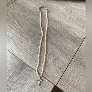Pearl Cross necklace